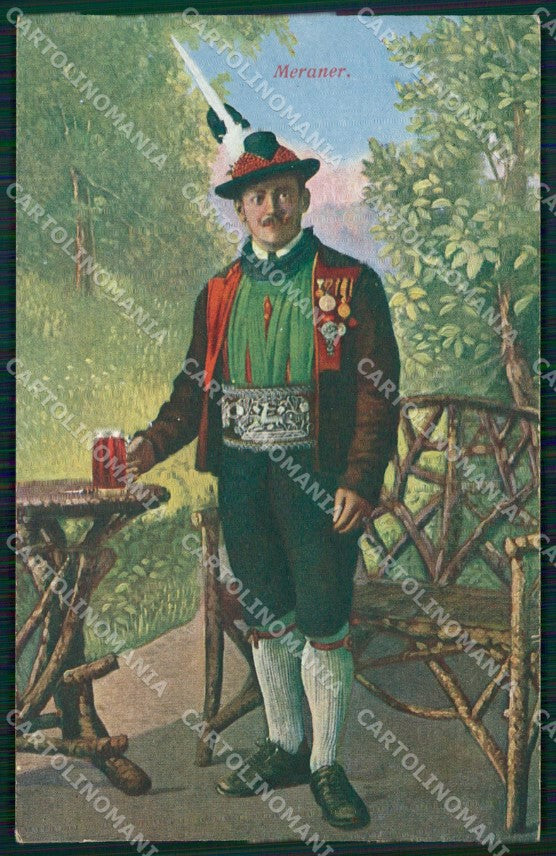 Bolzano Merano Costumi cartolina QT3114 – fronte