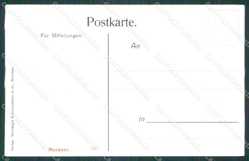 Bolzano Merano Costumi cartolina QT3114 – retro