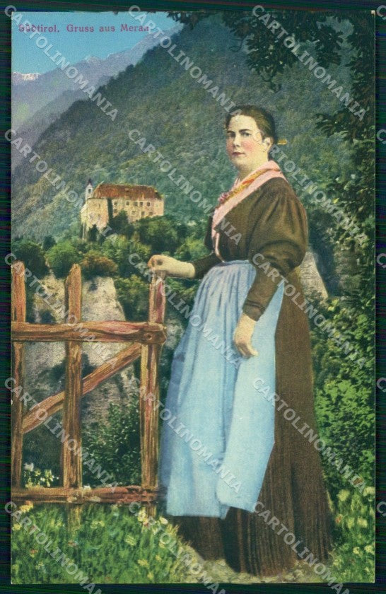 Bolzano Merano Costumi cartolina QT3116 – fronte
