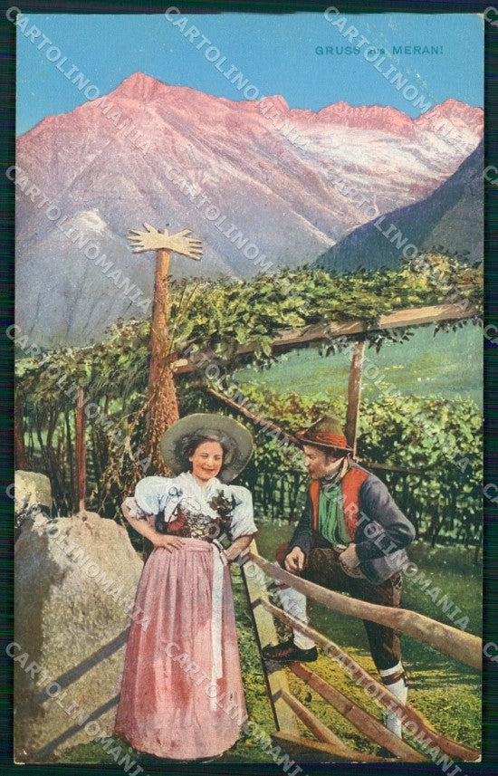 Bolzano Merano Costumi cartolina QT3117 – fronte