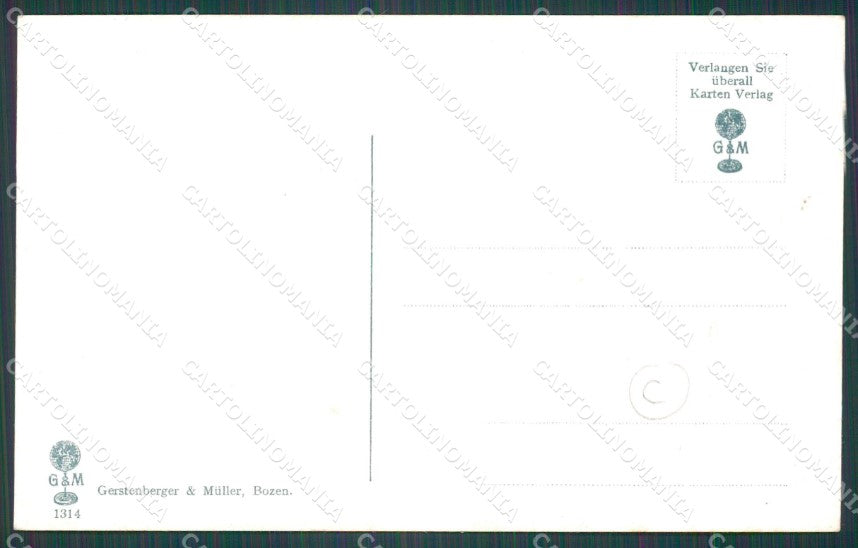 Bolzano Merano Costumi cartolina QT3117 – retro