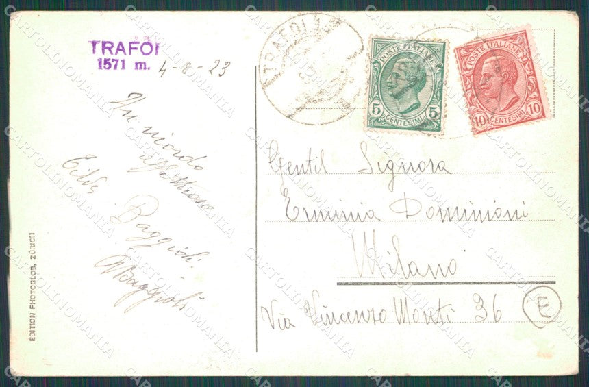Bolzano Stelvio Trafoi Diligenza cartolina QT3151 – retro