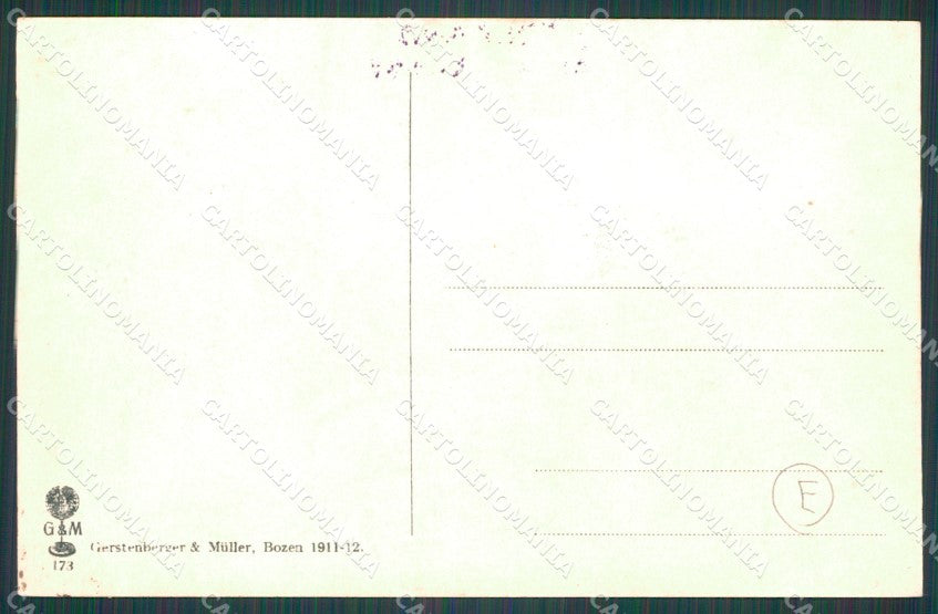 Bolzano Renon Buoi Aratura cartolina QT3156 – retro