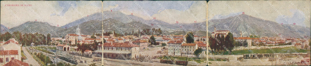 Vicenza Schio Tripla cartolina QT3176 – fronte