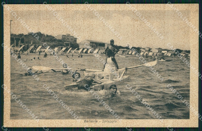 Rimini Bellaria Spiaggia cartolina QT3182 – fronte