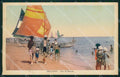 Rimini Bellaria Spiaggia Barche cartolina QT3189 – fronte