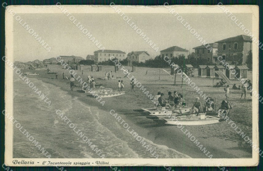 Rimini Bellaria Spiaggia cartolina QT3190 – fronte
