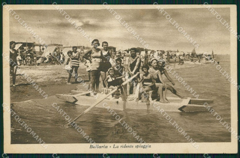 Rimini Bellaria Spiaggia cartolina QT3198 – fronte