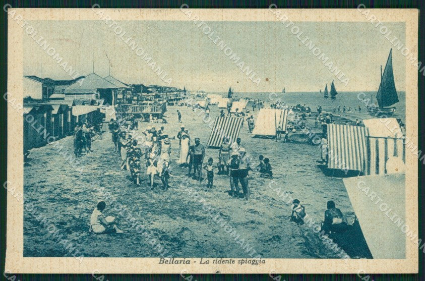 Rimini Bellaria Spiaggia cartolina QT3200 – fronte