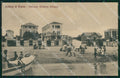 Rimini Bellaria Spiaggia PIEGHINA RIFILATA cartolina QT3218 – fronte