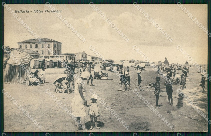 Rimini Bellaria Spiaggia cartolina QT3219 – fronte