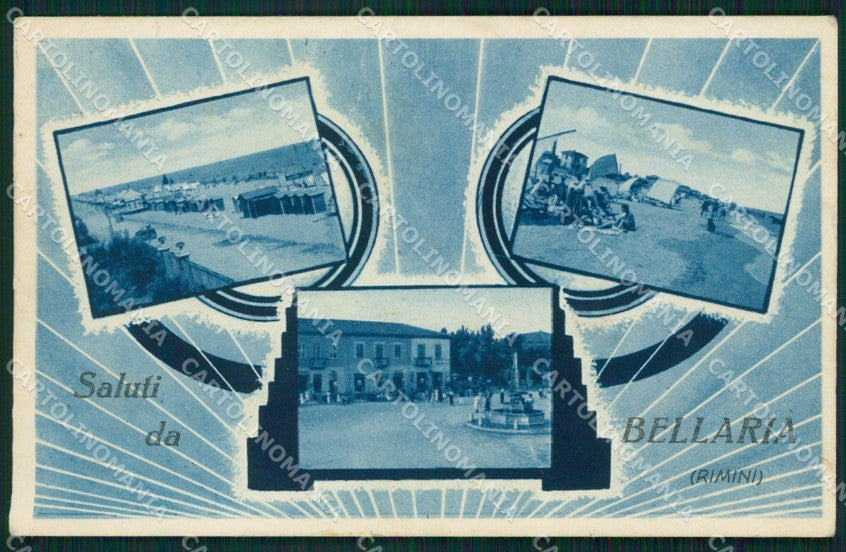 Rimini Bellaria Saluti da cartolina QT3223 – fronte