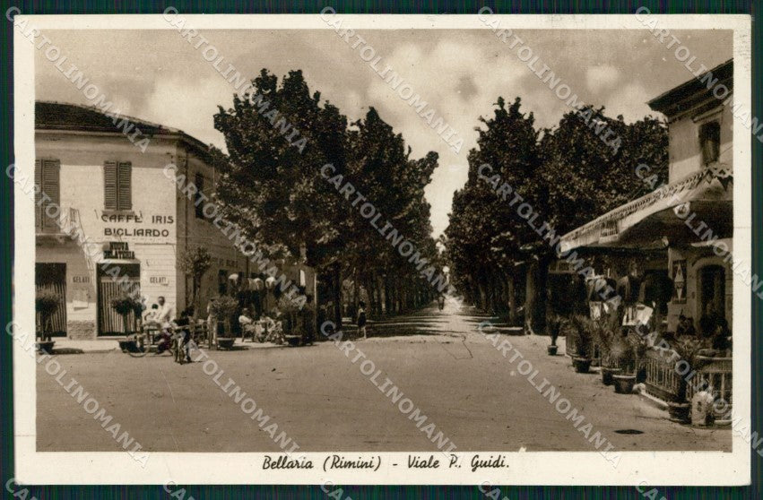 Rimini Bellaria PIEGA cartolina QT3236 – fronte