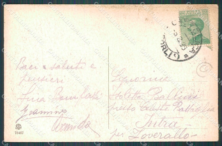 Rimini Cattolica Spiaggia MACCHIA cartolina QT3240 – retro
