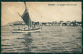 Rimini Cattolica Spiaggia Barca cartolina QT3246 – fronte