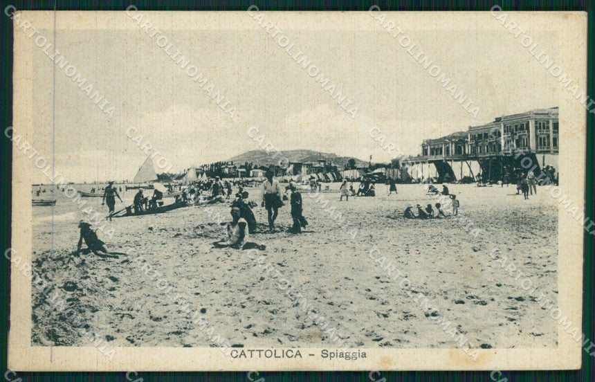 Rimini Cattolica Spiaggia cartolina QT3263 – fronte