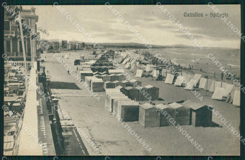 Rimini Cattolica Spiaggia cartolina QT3265 – fronte