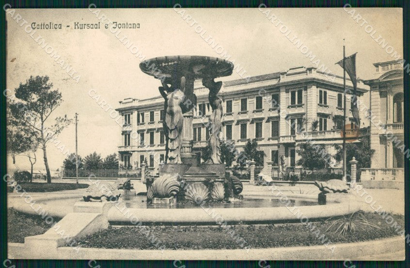 Rimini Cattolica Fontana cartolina QT3271 – fronte