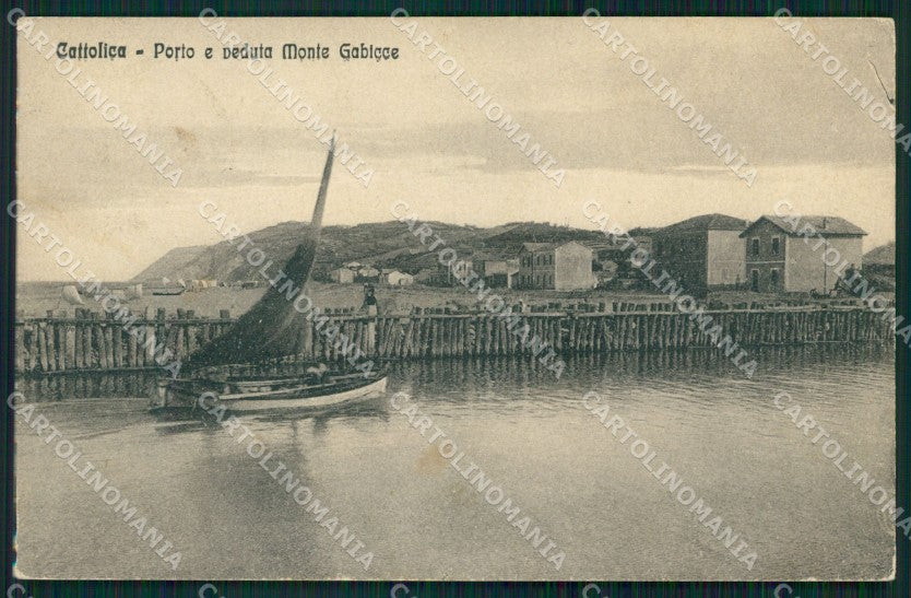 Rimini Cattolica Porto Monte Gabicce cartolina QT3273 – fronte