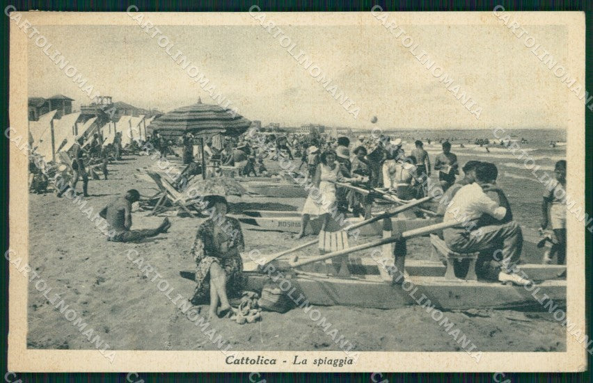 Rimini Cattolica Spiaggia cartolina QT3275 – fronte