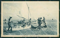 Rimini Cattolica Spiaggia Barca cartolina QT3284 – fronte