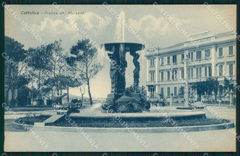 Rimini Cattolica Fontana cartolina QT3294 – fronte