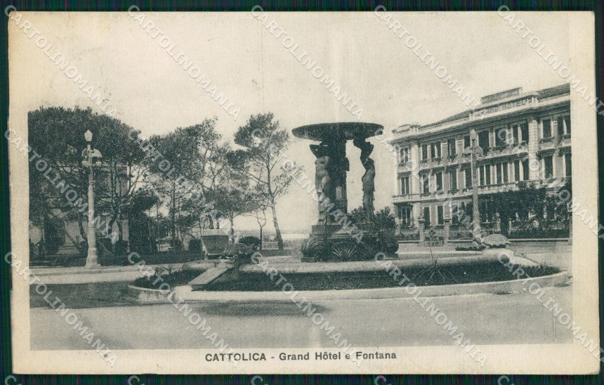 Rimini Cattolica Fontana cartolina QT3295 – fronte
