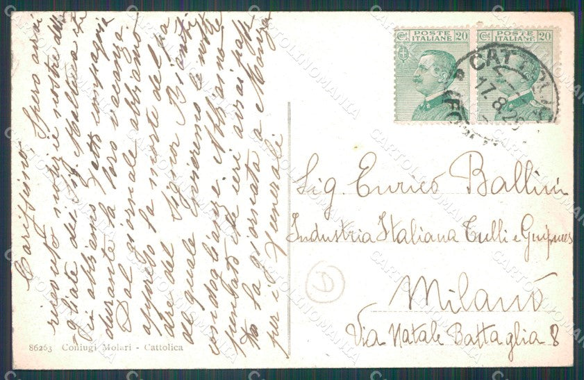 Rimini Cattolica cartolina QT3298 – retro