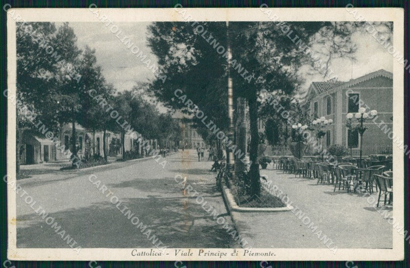 Rimini Cattolica ABRASA cartolina QT3299 – fronte