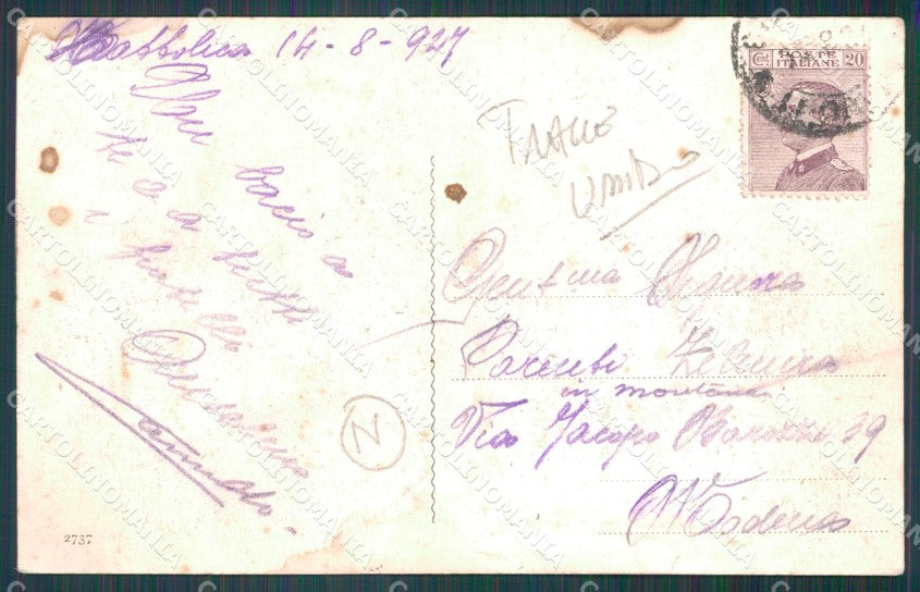 Forlì Cattolica Terrazza Kursaal TRACCE UMIDO cartolina QT3309 – retro