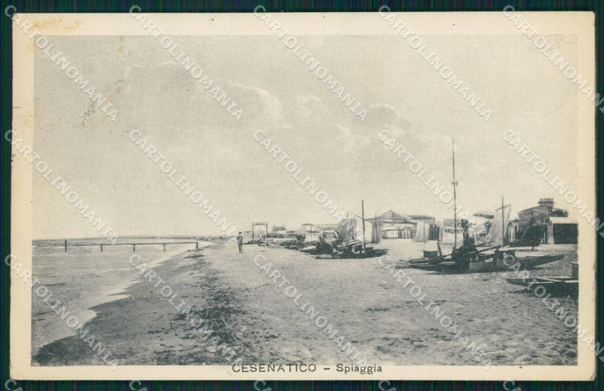 Forlì Cesenatico Spiaggia PIEGHINA cartolina QT3312 – fronte