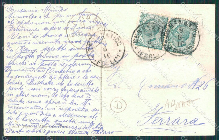 Forlì Cesenatico Spiaggia ABRASA cartolina QT3313 – retro