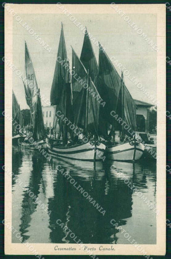 Forlì Cesenatico Porto Canale Barche cartolina QT3323 – fronte
