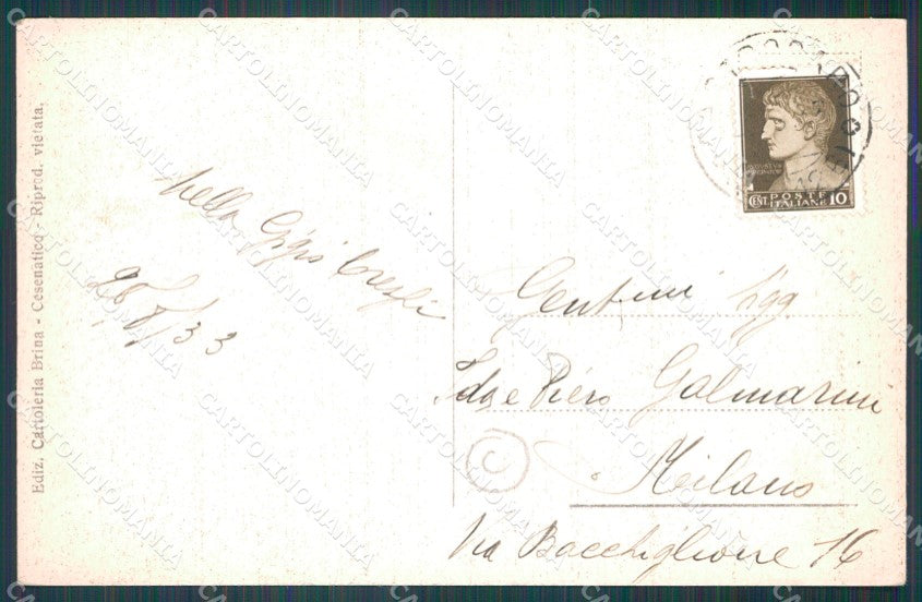 Forlì Cesenatico Porto Canale Barche cartolina QT3323 – retro