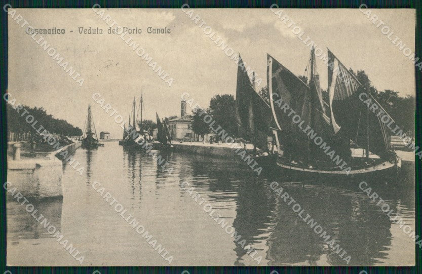 Forlì Cesenatico Porto Canale Barche cartolina QT3328 – fronte
