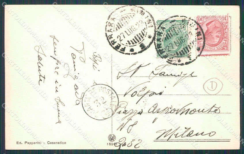Forlì Cesenatico Porto Canale Barca cartolina QT3329 – retro