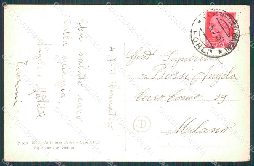 Forlì Cesenatico Porto Canale Barche cartolina QT3331 – retro