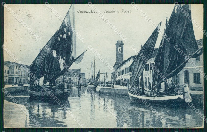 Forlì Cesenatico Porto Canale Barche cartolina QT3333 – fronte