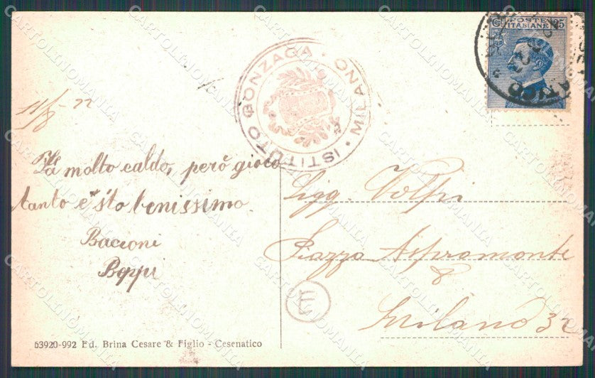 Forlì Cesenatico Porto Canale Barche cartolina QT3334 – retro