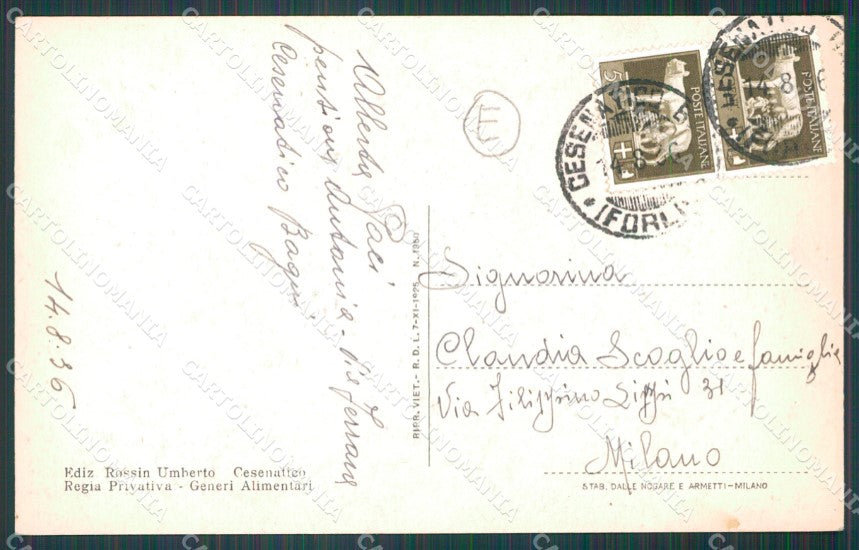 Forlì Cesenatico cartolina QT3359 – retro