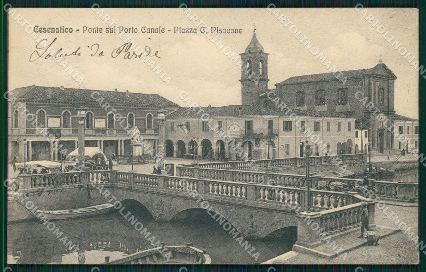 Forlì Cesenatico Ponte Porto Canale cartolina QT3364 – fronte