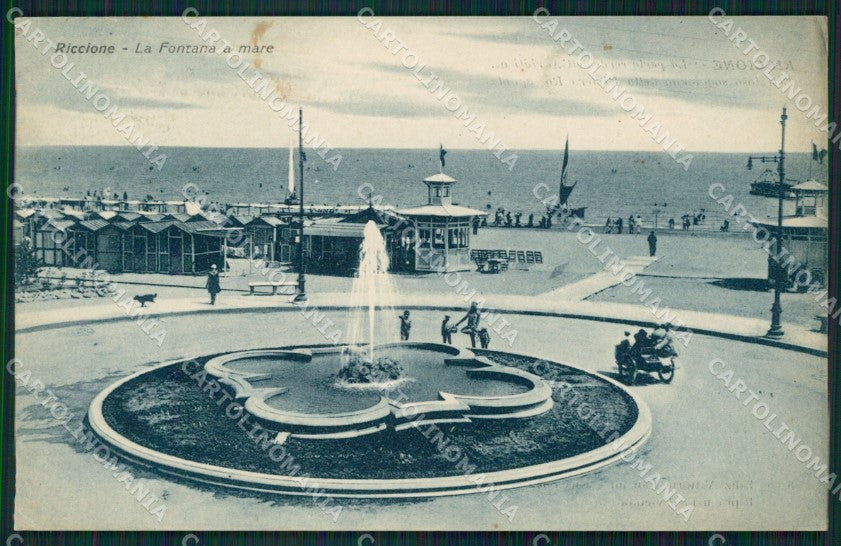 Rimini Riccione Fontana cartolina QT3374 – fronte