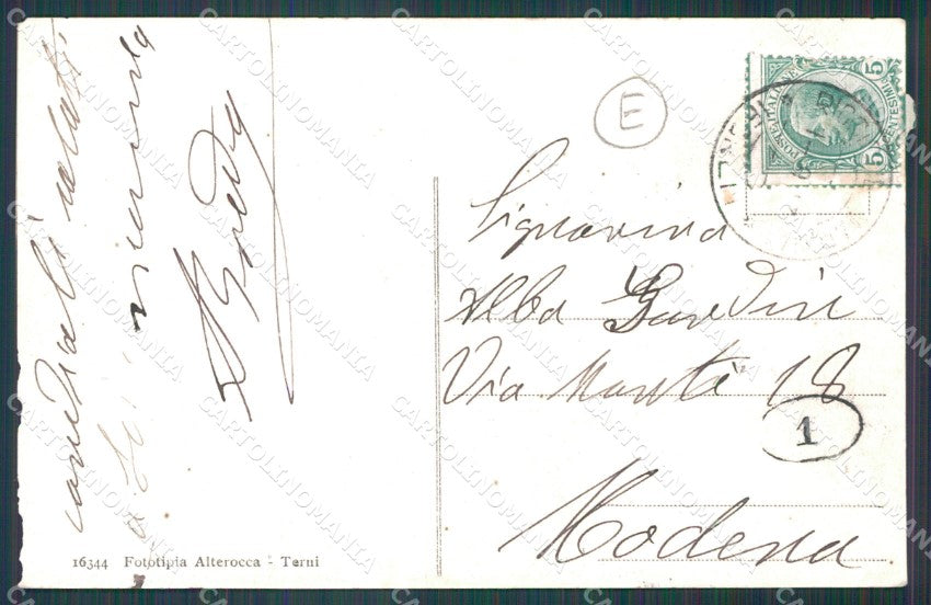 Rimini Riccione Spiaggia ABRASA cartolina QT3395 – retro