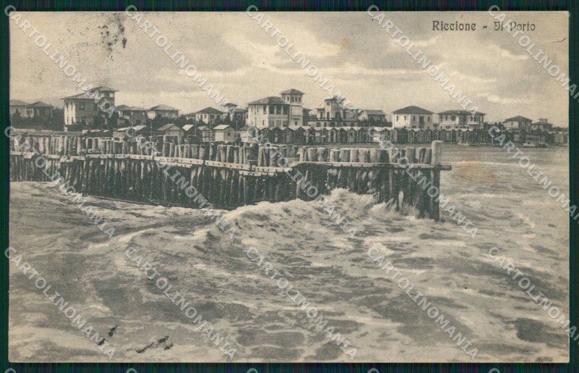 Rimini Riccione Porto cartolina QT3405 – fronte