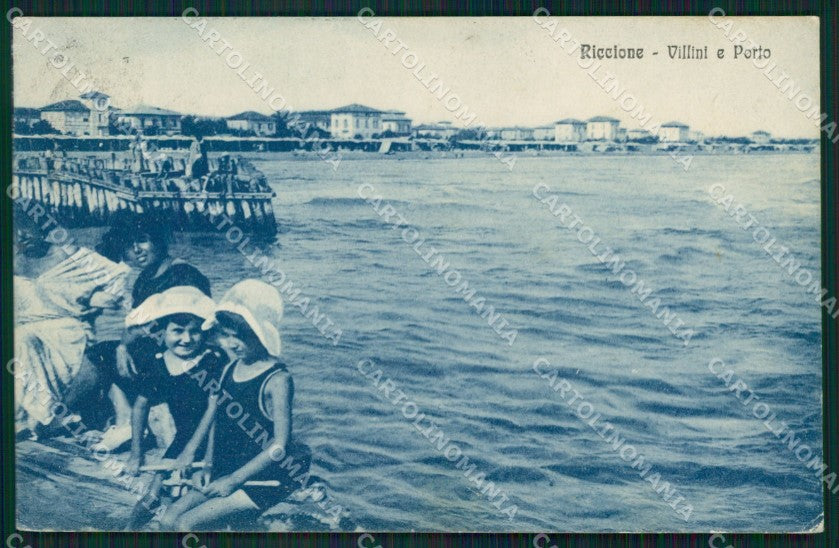 Rimini Riccione cartolina QT3414 – fronte