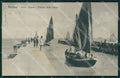 Rimini Riccione Porto Canale Barche MACCHIE cartolina QT3422 – fronte