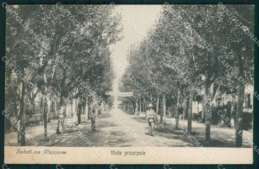 Rimini Riccione PIEGHINA cartolina QT3435 – fronte
