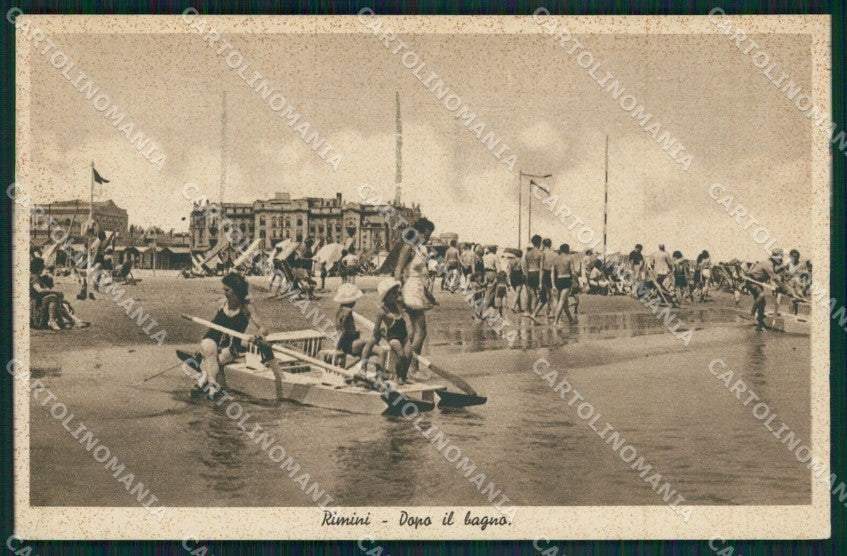 Rimini Città Spiaggia cartolina QT3445 – fronte