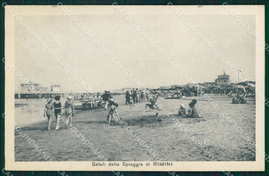 Rimini Città Spiaggia cartolina QT3448 – fronte