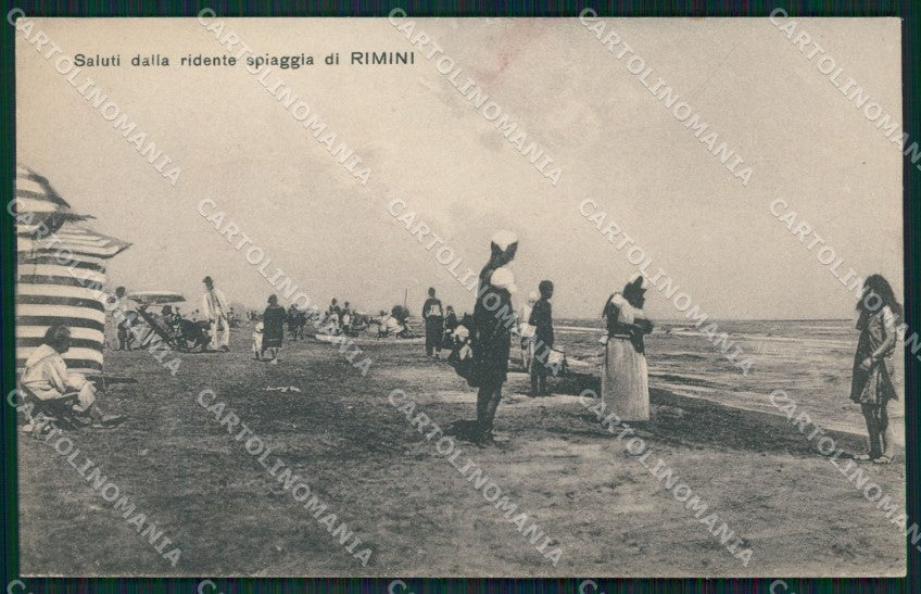 Rimini Città Spiaggia cartolina QT3450 – fronte